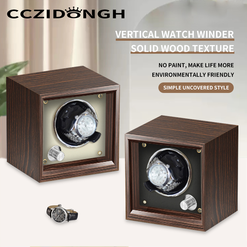 Watch Winder Single - CCZIDONGH 1+0 Watch Winder Automatic Wooden