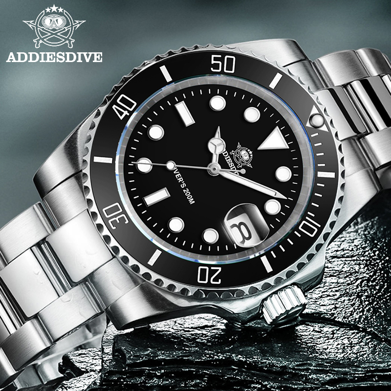Luxury Ceramic Watch - ADDIESDIVE Men's Classic Watch with Ceramic