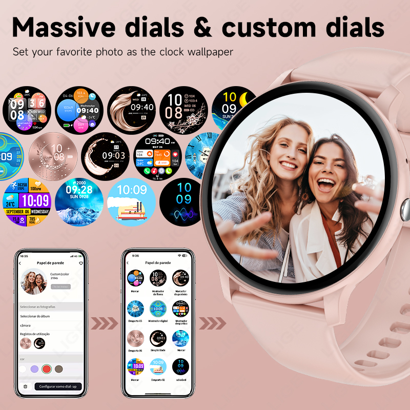 LIGE Smart Watch Women Men Blu - Smartwatch Ladies Watches For Women recension och pris