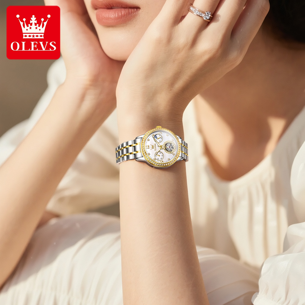 OLEVS Automatic Watch For Wome - Luxury Ceramic Watch recension och pris