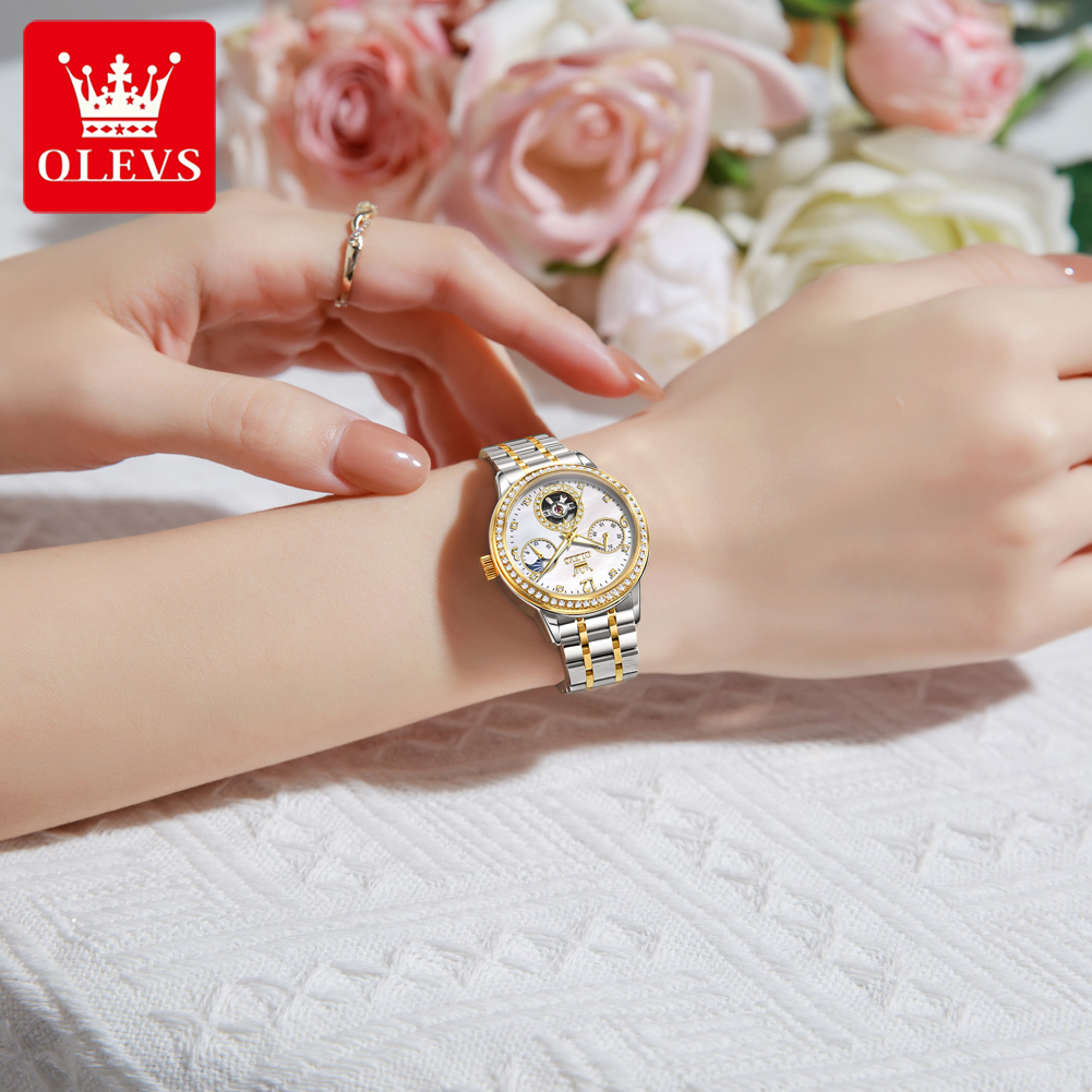 OLEVS Automatic Watch For Wome - Luxury Ceramic Watch recension och pris
