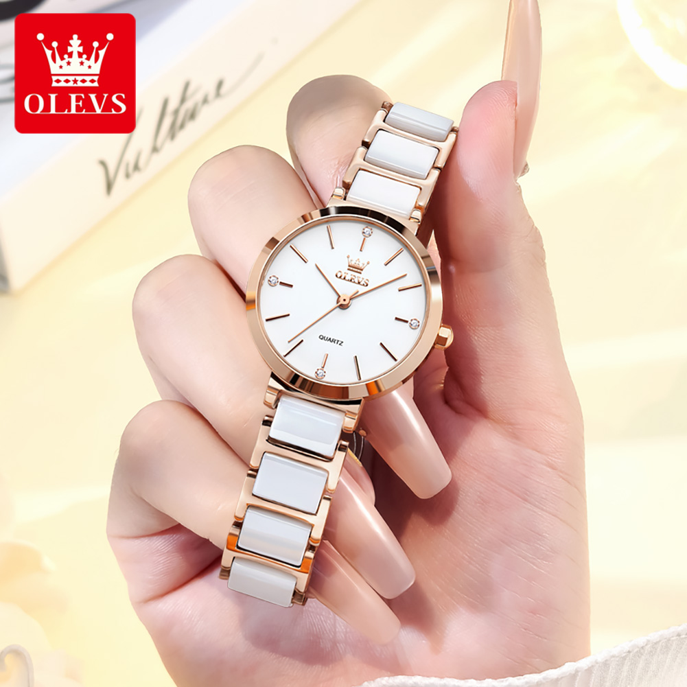 OLEVS 5877 Hot Sale Watches fo - Luxury Ceramic Watch recension och pris