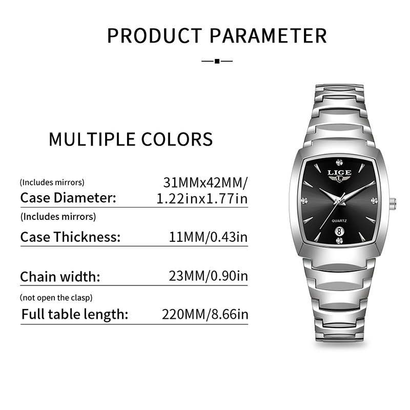 LIGE Watch women Business Luxu - Ladies Fashion Watch recension och pris