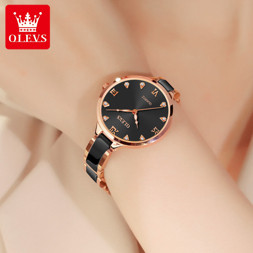 OLEVS Ceramic Dress Women Watc - Luxury Ceramic Watch recension och pris