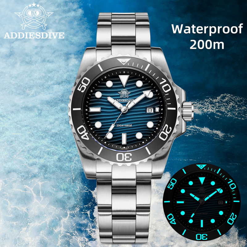 ADDIESDIVE Men's 2115 Quartz W - Waterproof Diving Watch recension och pris